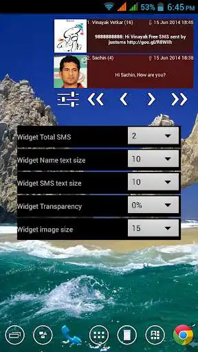 Play Vindroid SMS Viewdget (Widget) as an online game Vindroid SMS Viewdget (Widget) with UptoPlay