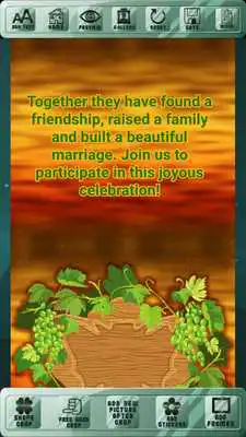 Play Vine Festival Invitation Cards