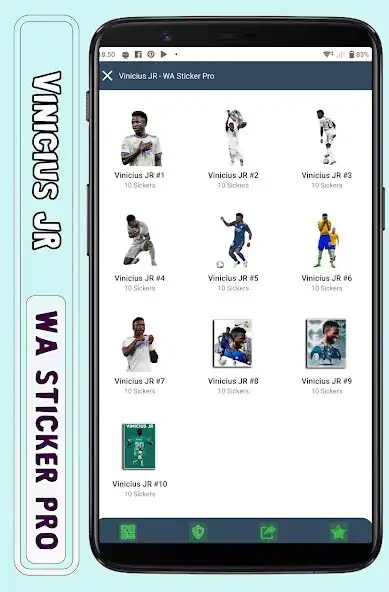 Play Vinicius JR - WA Sticker Pro  and enjoy Vinicius JR - WA Sticker Pro with UptoPlay
