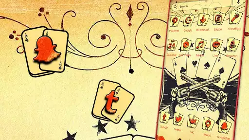 Play Vintage Cards Launcher Theme as an online game Vintage Cards Launcher Theme with UptoPlay
