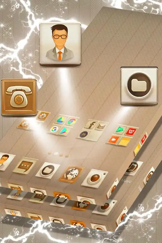 Play Vintage Classic Launcher Theme