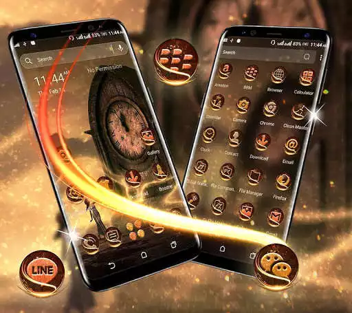 Play Vintage Clock Launcher Theme  and enjoy Vintage Clock Launcher Theme with UptoPlay