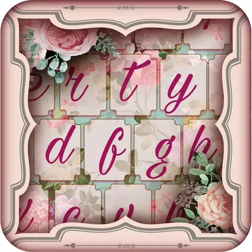 Run free android online Vintage Flowers Emoji Keyboard APK
