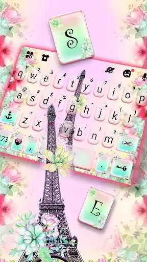 Play Vintage Paris Flowers Keyboard Theme as an online game Vintage Paris Flowers Keyboard Theme with UptoPlay