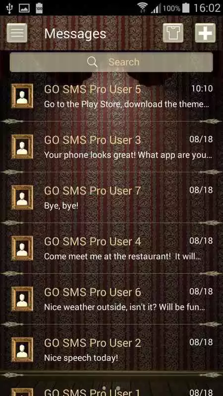 Play Vintage SMS Theme