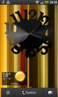 Play Vintage Vinyl Clock widget