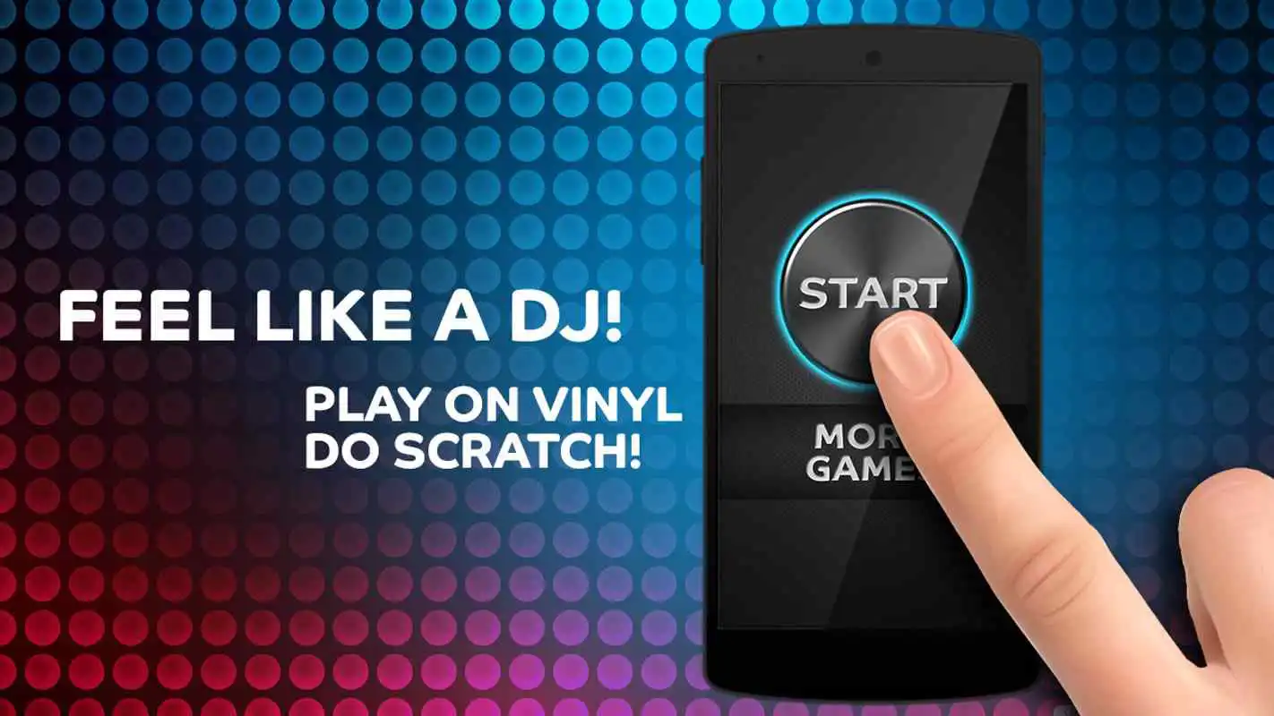 Play Vinyl record finger DJ