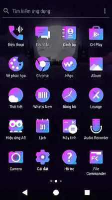 Play Violet Night Xperia Theme