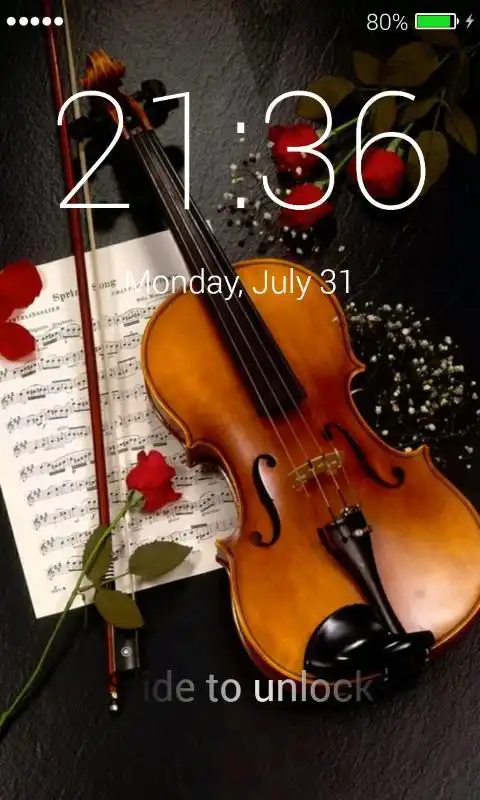 Play Violin Lock Screen
