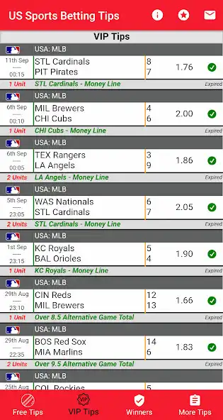 Play VIP Betting Tips - US Sports as an online game VIP Betting Tips - US Sports with UptoPlay