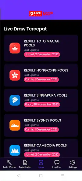 Play VIP Live Draw as an online game VIP Live Draw with UptoPlay