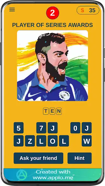 Play VIRAT KOHLI GAME APP as an online game VIRAT KOHLI GAME APP with UptoPlay