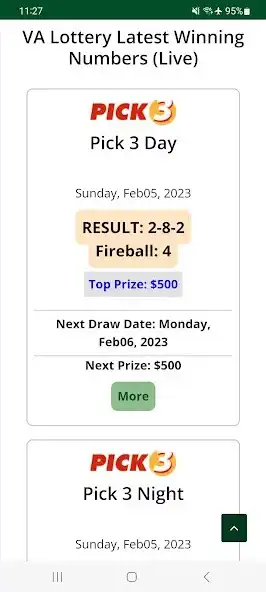 Play Virginia (VA) Lottery Results  and enjoy Virginia (VA) Lottery Results with UptoPlay