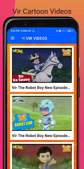 Play Vir Robot Boy Cartoon Videos  and enjoy Vir Robot Boy Cartoon Videos with UptoPlay