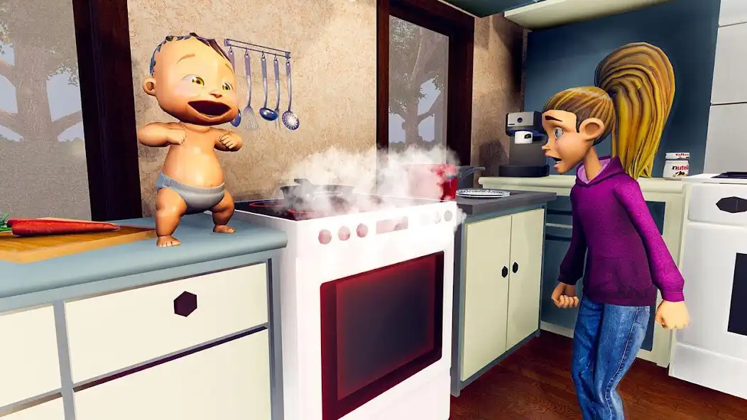 Play Virtual Baby Life Simulator - Baby Care Games 3D  and enjoy Virtual Baby Life Simulator - Baby Care Games 3D with UptoPlay