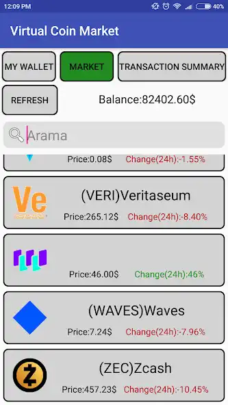 Play Virtual Coin Market