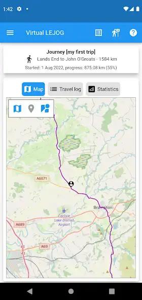 Play Virtual LEJOG as an online game Virtual LEJOG with UptoPlay