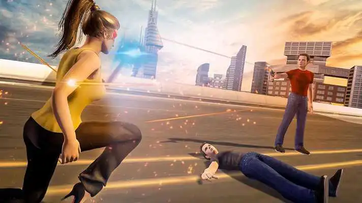 Play Virtual Mom Flying Superhero