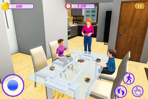 Play Virtual Mother Happy Family Simulator as an online game Virtual Mother Happy Family Simulator with UptoPlay