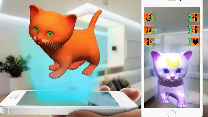 Play Virtual pet kitten camera 3D
