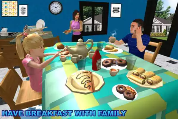 Play Virtual Police Dad Life: Happy Family Game