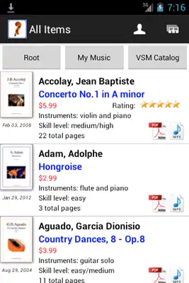 Play Virtual Sheet Music