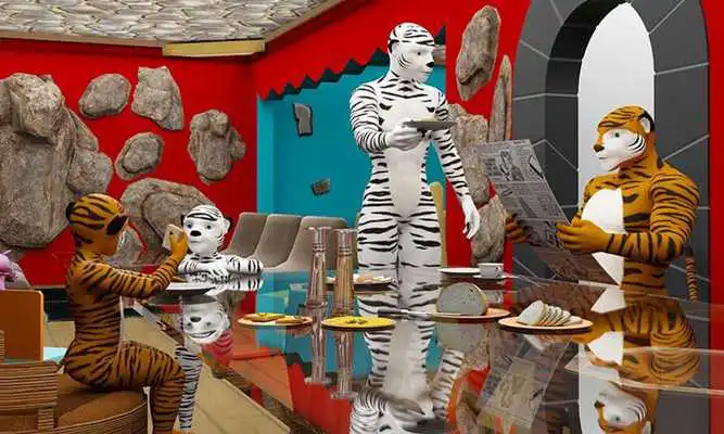 Play Virtual Tiger Happy Family Game: Mom Dad Simulator