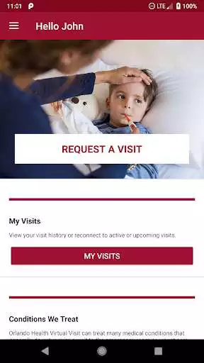 Play APK Virtual Visit  and enjoy Virtual Visit with UptoPlay com.OrlandoHealth.VirtualVisit