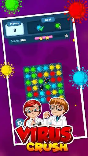 Play Virus Crush : Pandemic Puzzle Game as an online game Virus Crush : Pandemic Puzzle Game with UptoPlay