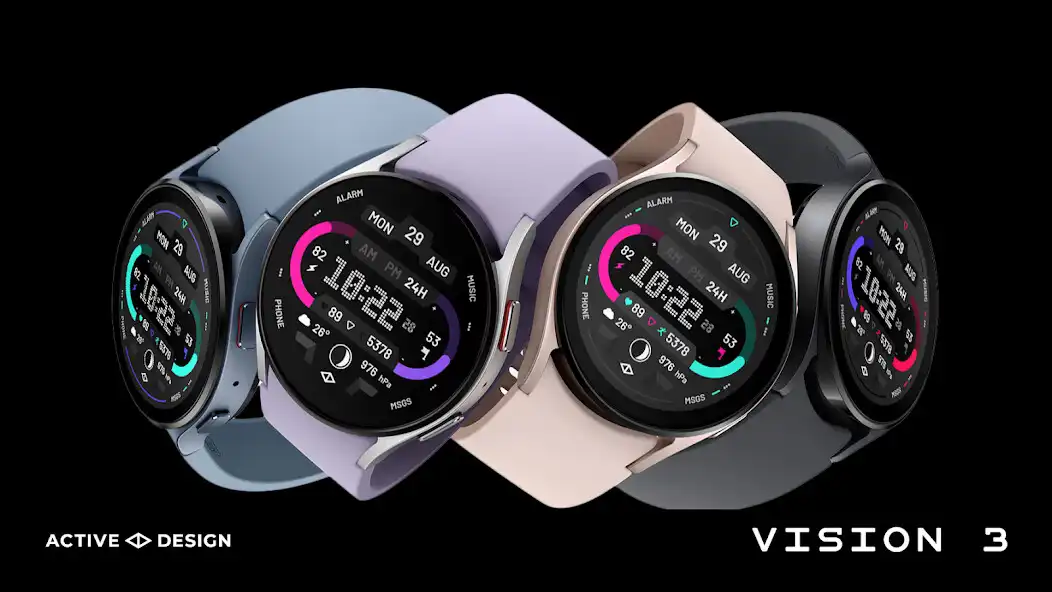 Play Vision 3: Digital Watch Face as an online game Vision 3: Digital Watch Face with UptoPlay