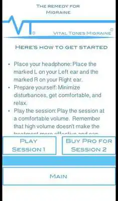 Play Vital Tones Migraine