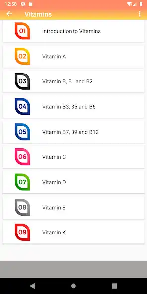 Play Vitamins Minerals Nutrition as an online game Vitamins Minerals Nutrition with UptoPlay