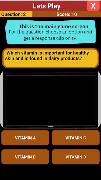 Play Vitamins Quiz: Health Tracker as an online game Vitamins Quiz: Health Tracker with UptoPlay