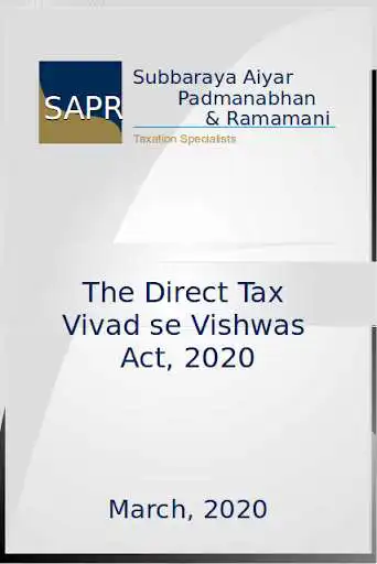 Play Vivad Se Vishwas Act, 2020  and enjoy Vivad Se Vishwas Act, 2020 with UptoPlay