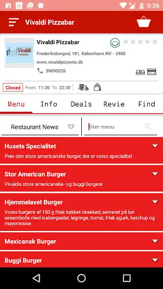 Play Vivaldi Pizzabar København NV  and enjoy Vivaldi Pizzabar København NV with UptoPlay