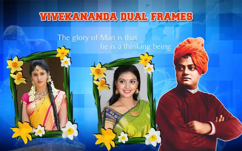 Play Vivekananda Dual Photo Frames as an online game Vivekananda Dual Photo Frames with UptoPlay