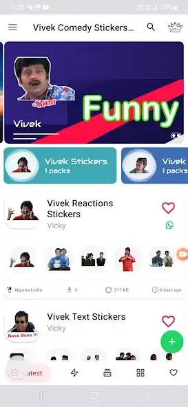 Play Vivek Comedy Stickers App as an online game Vivek Comedy Stickers App with UptoPlay