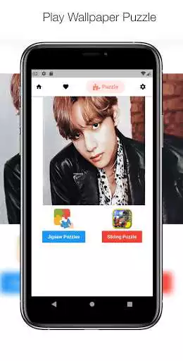 Play V Kim tae hyung wallpaper offline with puzzle as an online game V Kim tae hyung wallpaper offline with puzzle with UptoPlay