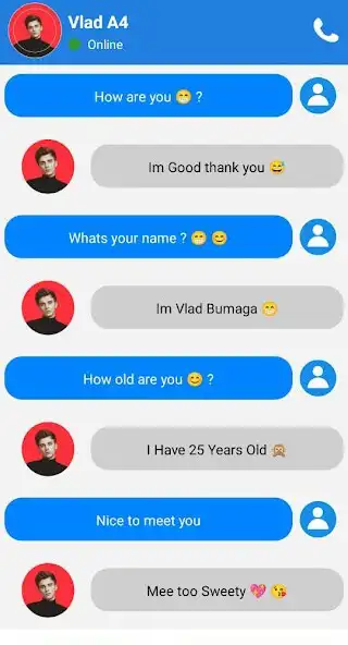 Play Vlad A4 Call Video Fake Chat as an online game Vlad A4 Call Video Fake Chat with UptoPlay