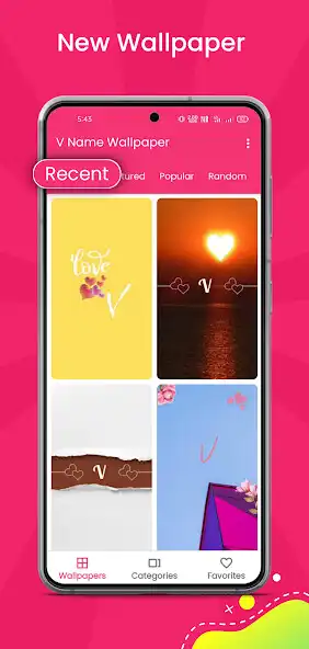 Play V Name Wallpaper - V Wallpaper as an online game V Name Wallpaper - V Wallpaper with UptoPlay