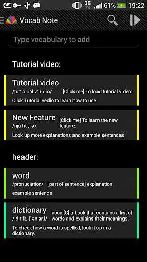 Play Vocab Note  and enjoy Vocab Note with UptoPlay
