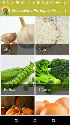 Play Vocabulary in Portuguese - Vegetables