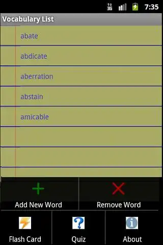 Play Vocabulary List Lite  and enjoy Vocabulary List Lite with UptoPlay