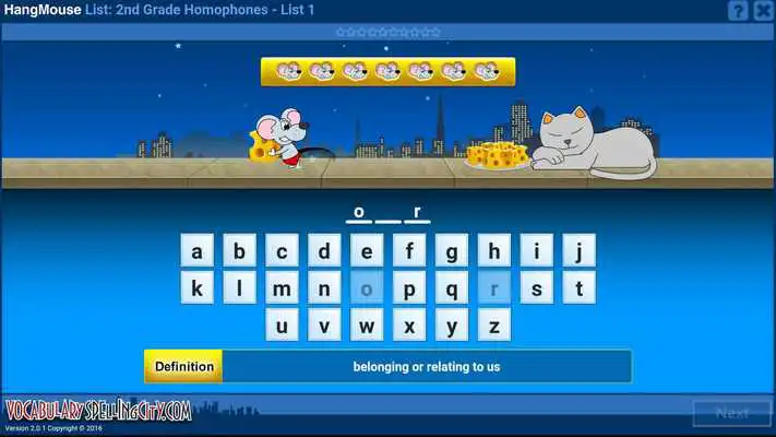 Play VocabularySpellingCity