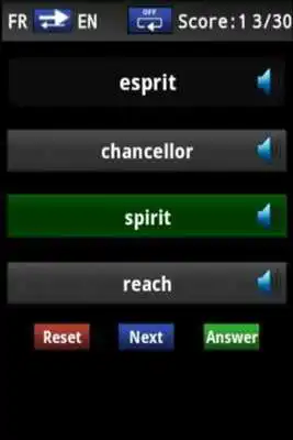 Play Vocabulary Trainer (FR/EN) Int