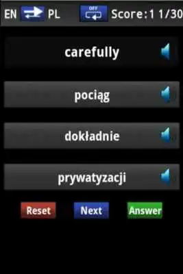 Play Vocabulary Trainer (PL/EN) Int