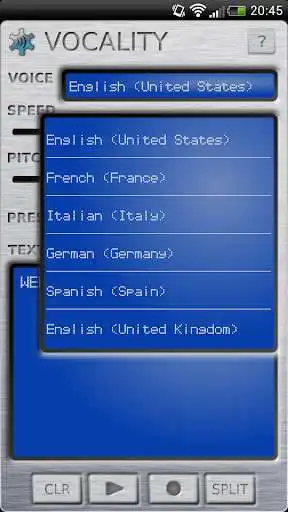 Play Vocality Text To Speech as an online game Vocality Text To Speech with UptoPlay