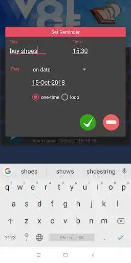 Play Voice Agenda Reminder