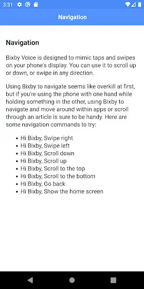Play Voice Commands for Bixby as an online game Voice Commands for Bixby with UptoPlay