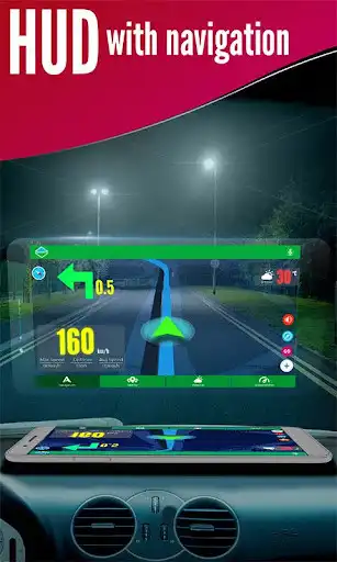 Play Voice Gps navigation maps: HUD speedometer